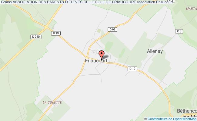 plan association Association Des Parents D'ÉlÈves De L'École De Friaucourt Friaucourt