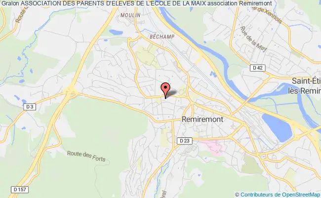 plan association Association Des Parents D'eleves De L'ecole De La Maix Remiremont