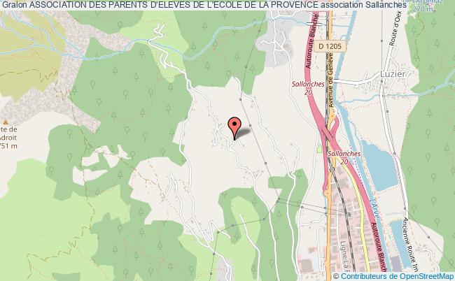 plan association Association Des Parents D'eleves De L'ecole De La Provence Sallanches