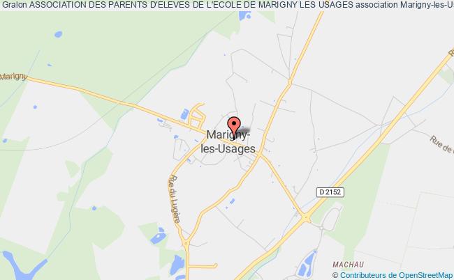plan association Association Des Parents D'eleves De L'ecole De Marigny Les Usages Marigny-les-Usages