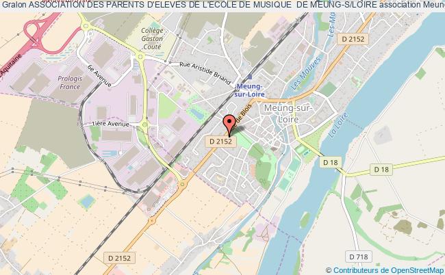 plan association Association Des Parents D'eleves De L'ecole De Musique  De Meung-s/loire Meung-sur-Loire