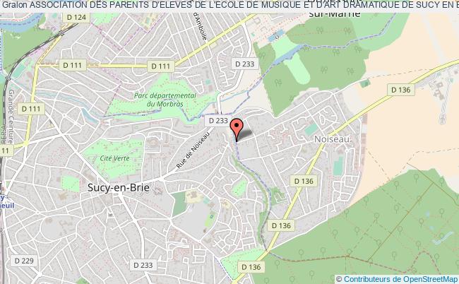 plan association Association Des Parents D'eleves De L'ecole De Musique Et D'art Dramatique De Sucy En Brie (apeem) Sucy-en-Brie
