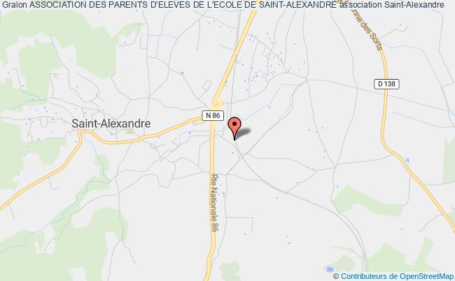 plan association Association Des Parents D'eleves De L'ecole De Saint-alexandre Saint-Alexandre