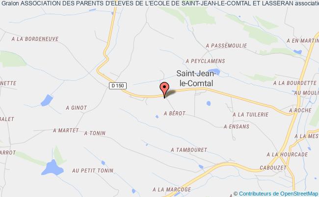 plan association Association Des Parents D'eleves De L'ecole De Saint-jean-le-comtal Et Lasseran Saint-Jean-le-Comtal