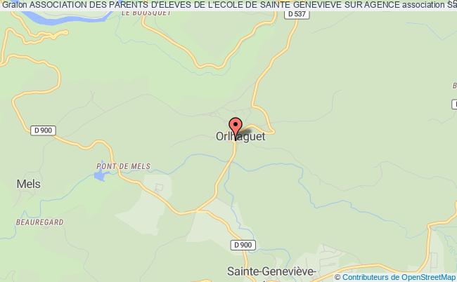 plan association Association Des Parents D'eleves De L'ecole De Sainte Genevieve Sur Agence Sainte-Geneviève-sur-Argence