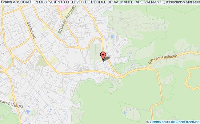 plan association Association Des Parents D'eleves De L'ecole De Valmante (ape Valmante) Marseille