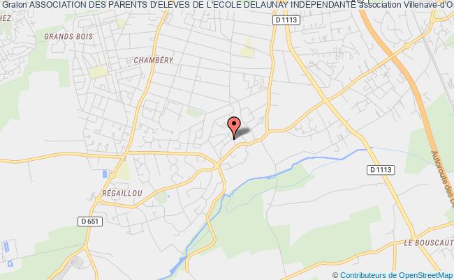 plan association Association Des Parents D'eleves De L'ecole Delaunay Independante Villenave-d'Ornon