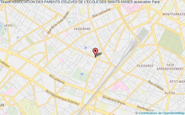 plan association Association Des Parents D'eleves De L'ecole Des Saints Anges Paris