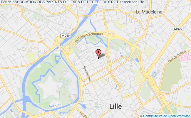 plan association Association Des Parents D'eleves De L'ecole Diderot Lille