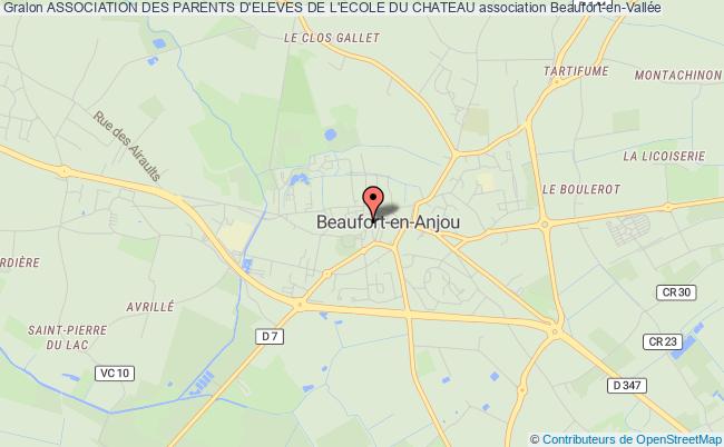 plan association Association Des Parents D'eleves De L'ecole Du Chateau Beaufort-en-Anjou