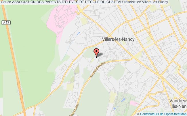 plan association Association Des Parents D'eleves De L'ecole Du Chateau Villers-lès-Nancy