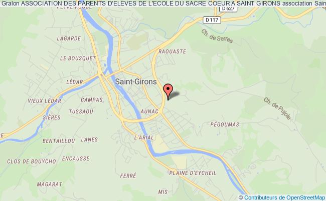 plan association Association Des Parents D'eleves De L'ecole Du Sacre Coeur A Saint Girons Saint-Girons