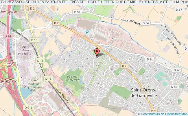 plan association Association Des Parents D'eleves De L'ecole Hellenique De Midi-pyrenees (a.p.e.e.h.m-p) Saint-Orens-de-Gameville