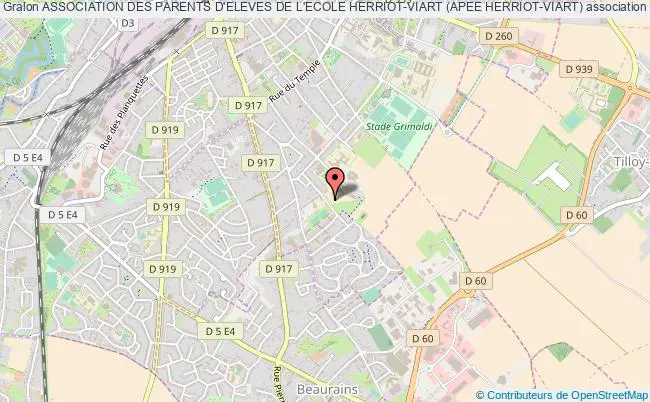 plan association Association Des Parents D'eleves De L'ecole Herriot-viart (apee Herriot-viart) Arras