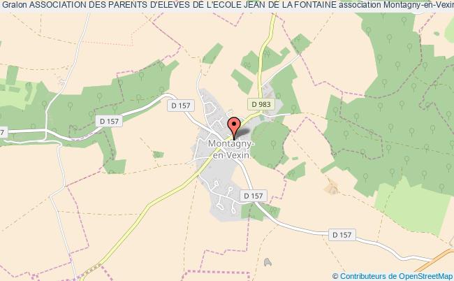 plan association Association Des Parents D'eleves De L'ecole Jean De La Fontaine Montagny-en-Vexin