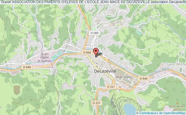 plan association Association Des Parents D'eleves De L'ecole Jean Mace De Decazeville Decazeville