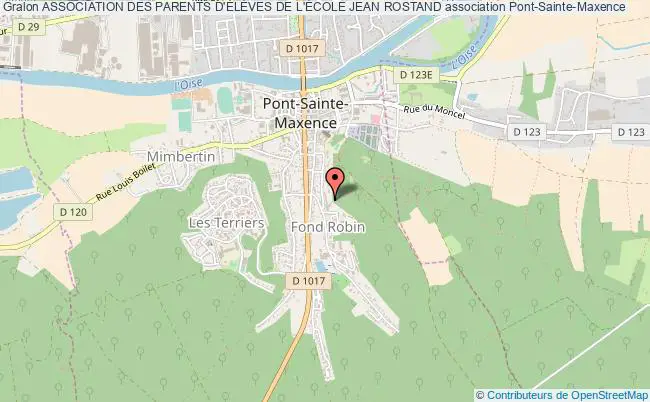 plan association Association Des Parents D'ÉlÈves De L'École Jean Rostand Pont-Sainte-Maxence