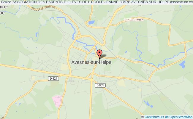 plan association Association Des Parents D Eleves De L Ecole Jeanne D Arc Avesnes Sur Helpe Avesnes-sur-Helpe