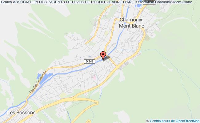plan association Association Des Parents D'eleves De L'ecole Jeanne D'arc Chamonix-Mont-Blanc