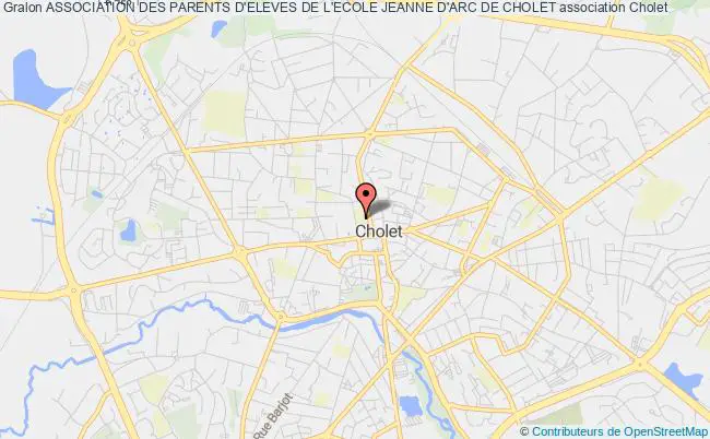 plan association Association Des Parents D'eleves De L'ecole Jeanne D'arc De Cholet Cholet