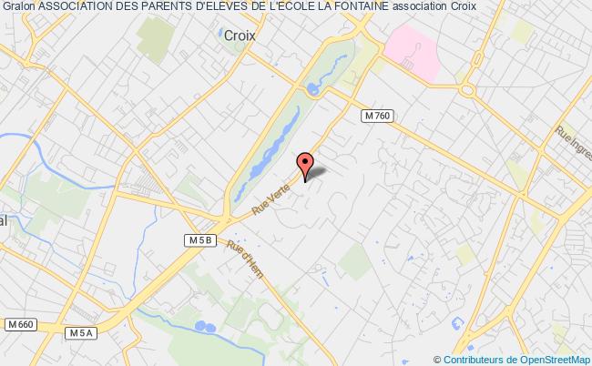plan association Association Des Parents D'eleves De L'ecole La Fontaine Croix