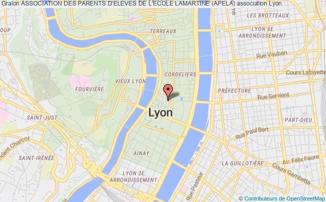 plan association Association Des Parents D'eleves De L'ecole Lamartine (apela) Lyon