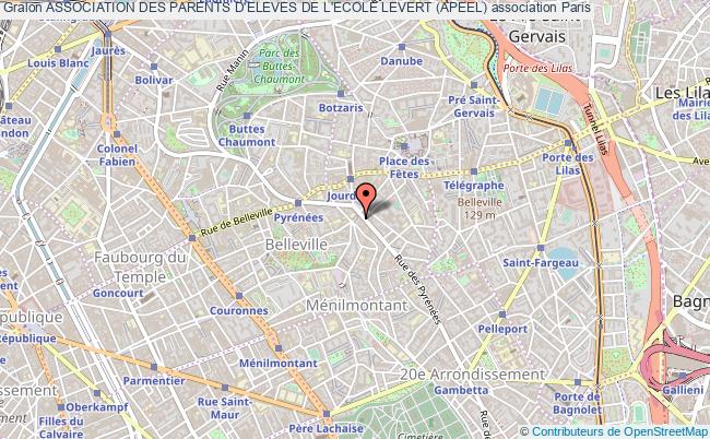plan association Association Des Parents D'eleves De L'ecole Levert (apeel) Paris
