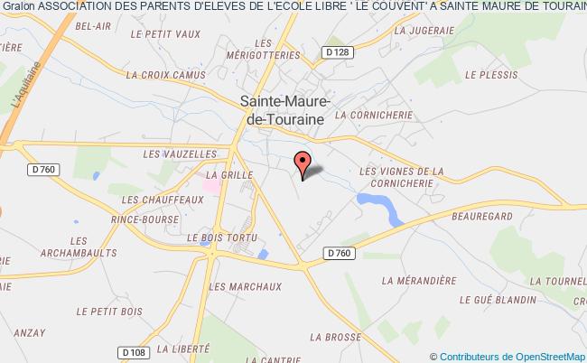 plan association Association Des Parents D'eleves De L'ecole Libre ' Le Couvent' A Sainte Maure De Touraine Sainte-Maure-de-Touraine