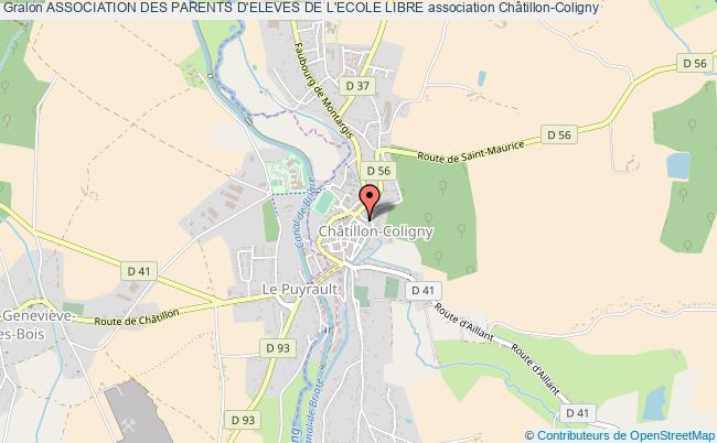 plan association Association Des Parents D'eleves De L'ecole Libre Châtillon-Coligny