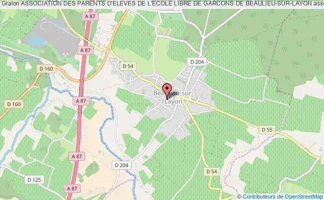 plan association Association Des Parents D'eleves De L'ecole Libre De Garcons De Beaulieu-sur-layon Beaulieu-sur-Layon