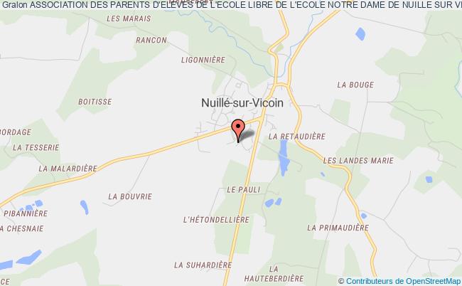 plan association Association Des Parents D'eleves De L'ecole Libre De L'ecole Notre Dame De Nuille Sur Vicoin Nuillé-sur-Vicoin