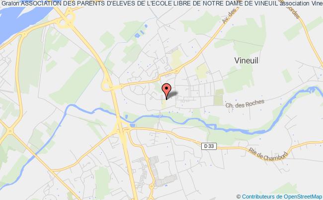 plan association Association Des Parents D'eleves De L'ecole Libre De Notre Dame De Vineuil Vineuil