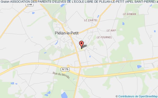 ASSOCIATION DES PARENTS D'ELEVES DE L'ECOLE LIBRE DE PLELAN-LE-PETIT (APEL SAINT-PIERRE)