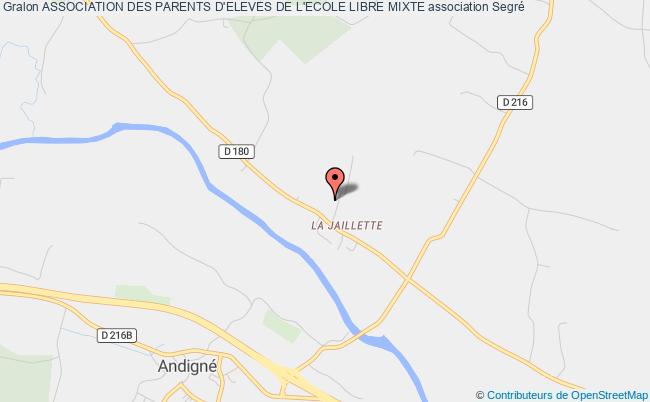 plan association Association Des Parents D'eleves De L'ecole Libre Mixte Segré-en-Anjou bleu