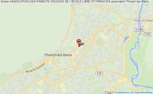 plan association Association Des Parents D'eleves De L'ecole Libre St Francois Thonon-les-Bains