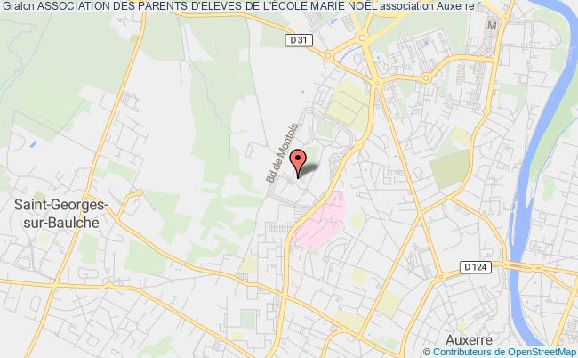 plan association Association Des Parents D'eleves De L'École Marie NoËl Auxerre