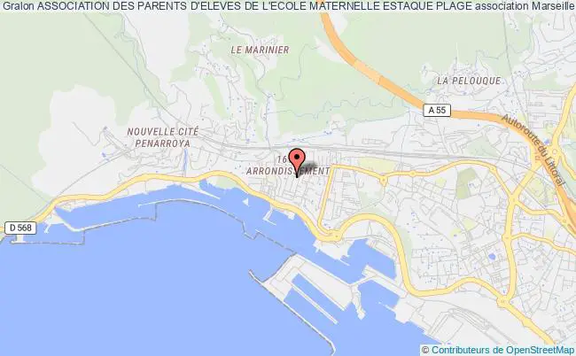 plan association Association Des Parents D'eleves De L'ecole Maternelle Estaque Plage Marseille