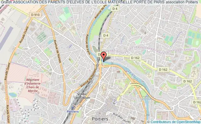 plan association Association Des Parents D'eleves De L'ecole Maternelle Porte De Paris Poitiers