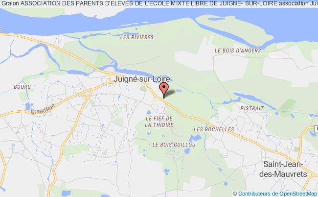 plan association Association Des Parents D'eleves De L'ecole Mixte Libre De Juigne- Sur-loire Les Garennes sur Loire