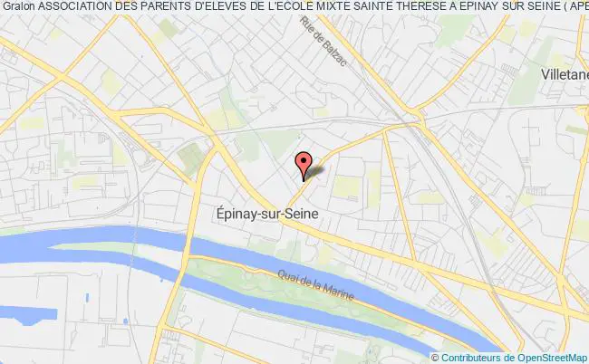 plan association Association Des Parents D'eleves De L'ecole Mixte Sainte Therese A Epinay Sur Seine ( Apel Saint Threrese) Épinay-sur-Seine