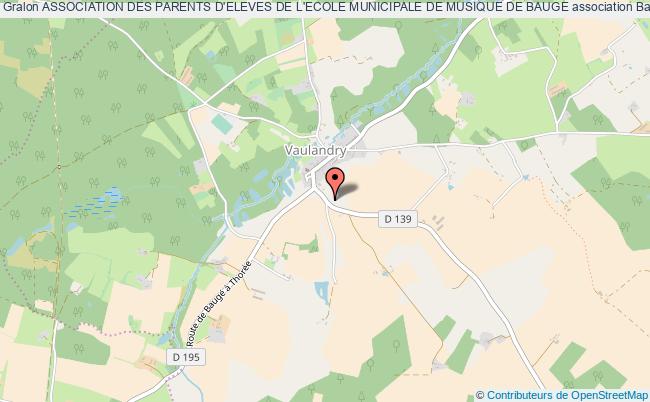 plan association Association Des Parents D'eleves De L'ecole Municipale De Musique De Bauge Baugé-en-Anjou
