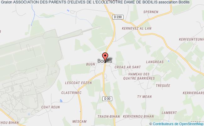 plan association Association Des Parents D'eleves De L'ecole Notre Dame De Bodilis Bodilis