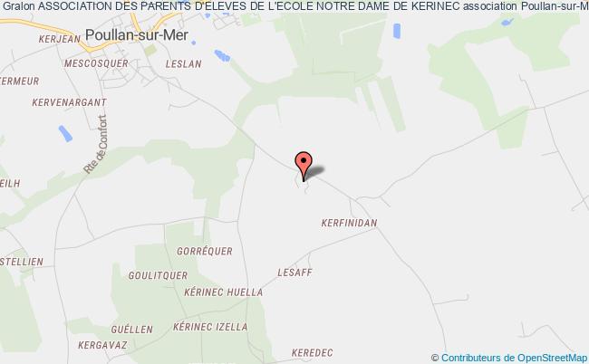 plan association Association Des Parents D'eleves De L'ecole Notre Dame De Kerinec Poullan-sur-Mer
