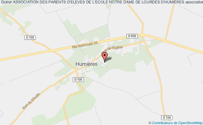 plan association Association Des Parents D'eleves De L'ecole Notre Dame De Lourdes D'humieres Humières