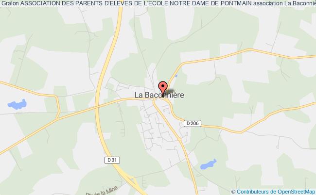 plan association Association Des Parents D'eleves De L'ecole Notre Dame De Pontmain La    Baconnière