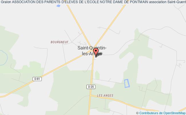 plan association Association Des Parents D'eleves De L'ecole Notre Dame De Pontmain Saint-Quentin-les-Anges