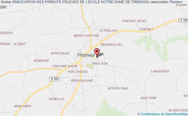 plan association Association Des Parents D'eleves De L'ecole Notre Dame De Treminou Plomeur