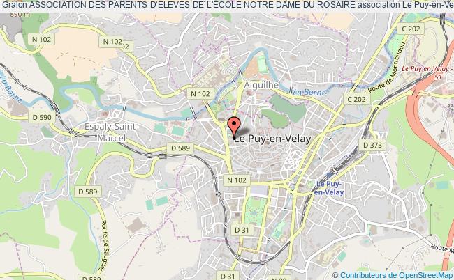 plan association Association Des Parents D'eleves De L'ecole Notre Dame Du Rosaire Le    Puy-en-Velay