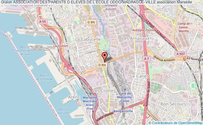 plan association Association Des Parents D Eleves De L Ecole Oddo/madrague-ville Marseille 15e