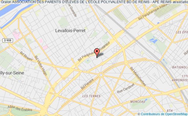 plan association Association Des Parents D'eleves De L'ecole Polyvalente Bd De Reims - Ape Reims Paris